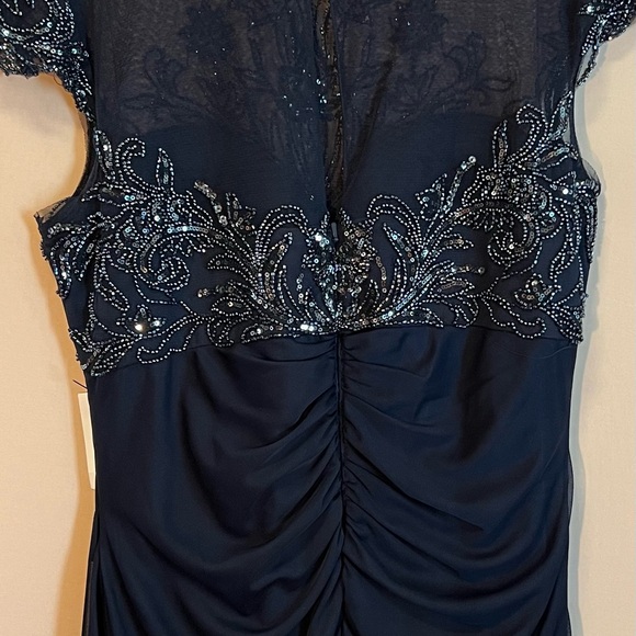 XSCAPE Navy Floor Length  Evening Gown
NWT (Firm Price) - Picture 4 of 12